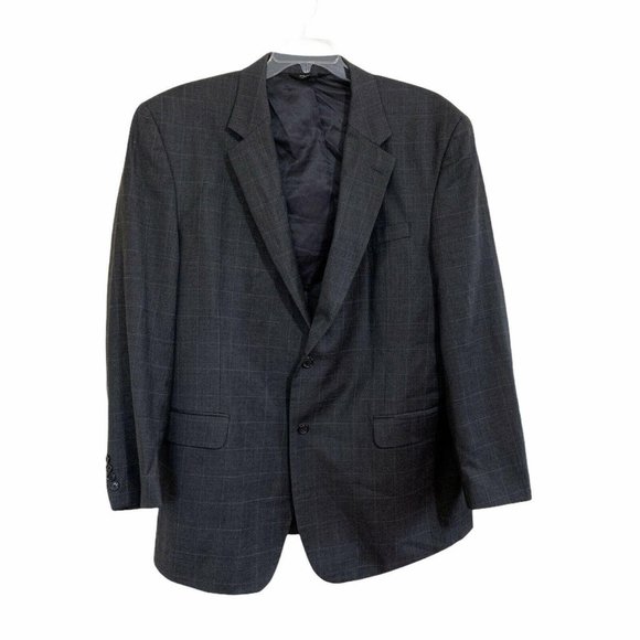 Jos. A. Bank Other - Jos A Bank Wool Charcoal Gray Check Two Button